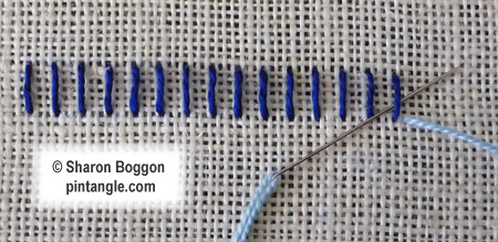 Lock stitch step 2