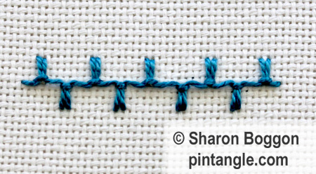 Alternating Up and down buttonhole 7
