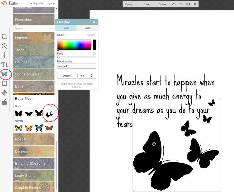How to use PicMonkey to create your own embroidery designs