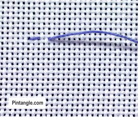 How to Embroider Beaded Back Stitch